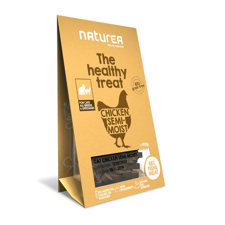 100 g Naturea Biscoitos Think Nature Frango para gatos,  Imagem número 1 100 g Naturea Biscoitos Think Nature Frango para gatos, , large Imagem número 1