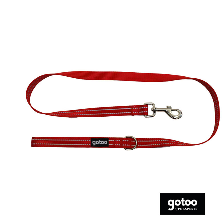 Gotoo Trela de nylon refletora vermelha para cães,  Imagem número 2 Gotoo Trela de nylon refletora vermelha para cães, , large Imagem número 2