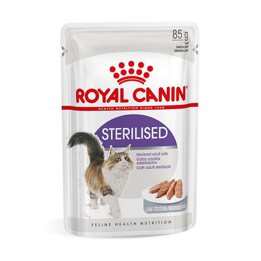12 saquetas x 85 g Royal Canin Sterilised pat&ecirc; em saquetas para gatos Pack poupan&ccedil;a!, , large Imagem n&uacute;mero 1