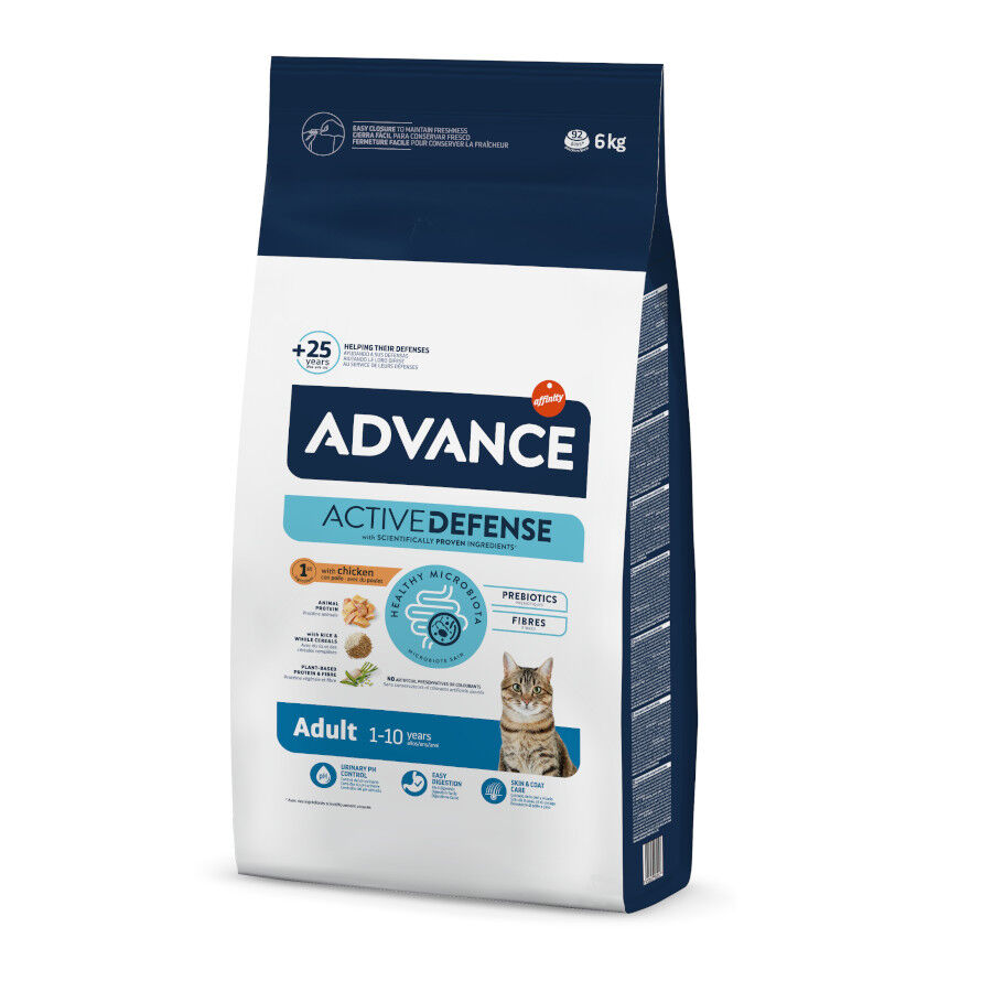 6 kg Advance Adult Frango e Arroz para Gatos, , large Imagem n&uacute;mero 1