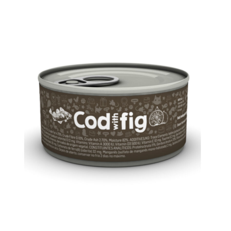 85 g Naturea Bacalhau e Figo lata para gatos , , large Imagem n&uacute;mero 1
