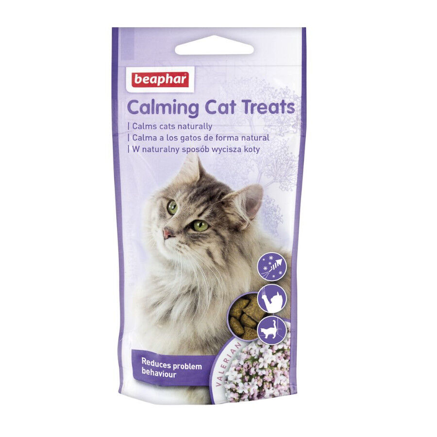Beaphar Calming Cat Treats snack anti estr&eacute;s gatos Imagem n&uacute;mero 1