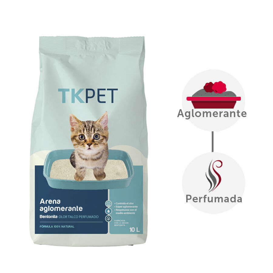 10 L TK-Pet Areia Aglomerante Bentonite e Talco para gatos, , large Imagem n&uacute;mero 2