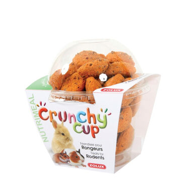 Zolux Crunchy Cup snack para coelhos e porquinhos-da-índia