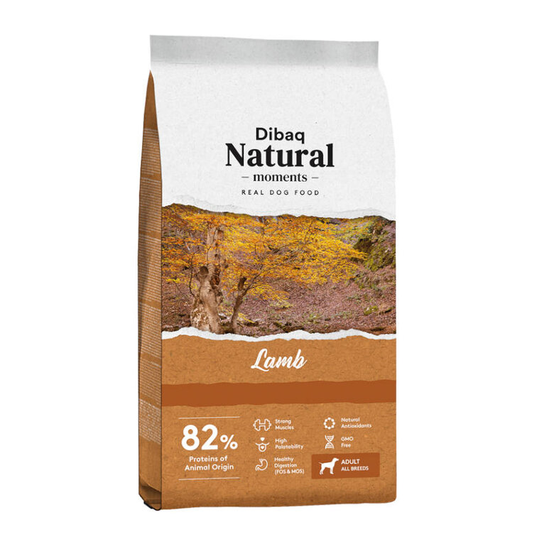 15 kg Dibaq Natural Moments Adult Cordeiro ração para cães,  Imagem número 1 Dibaq pienso para perros sabor cordero Imagem número 1
