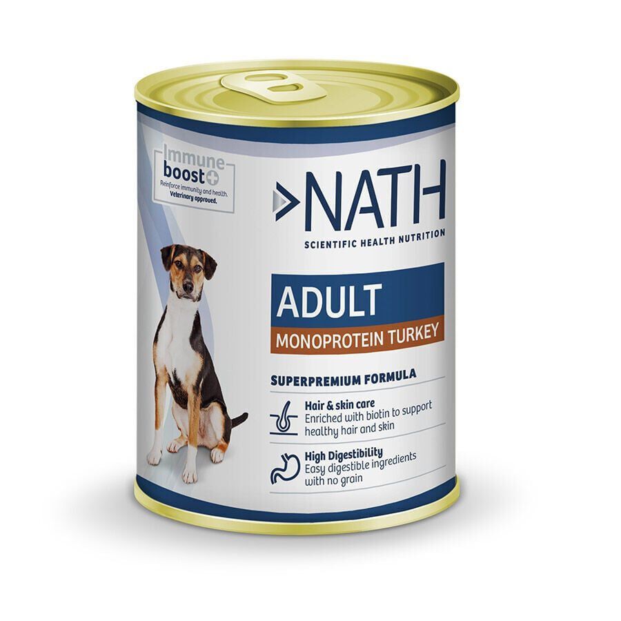 400 g Nath Adult Monoprotein Peru lata para c&atilde;es, , large Imagem n&uacute;mero 1