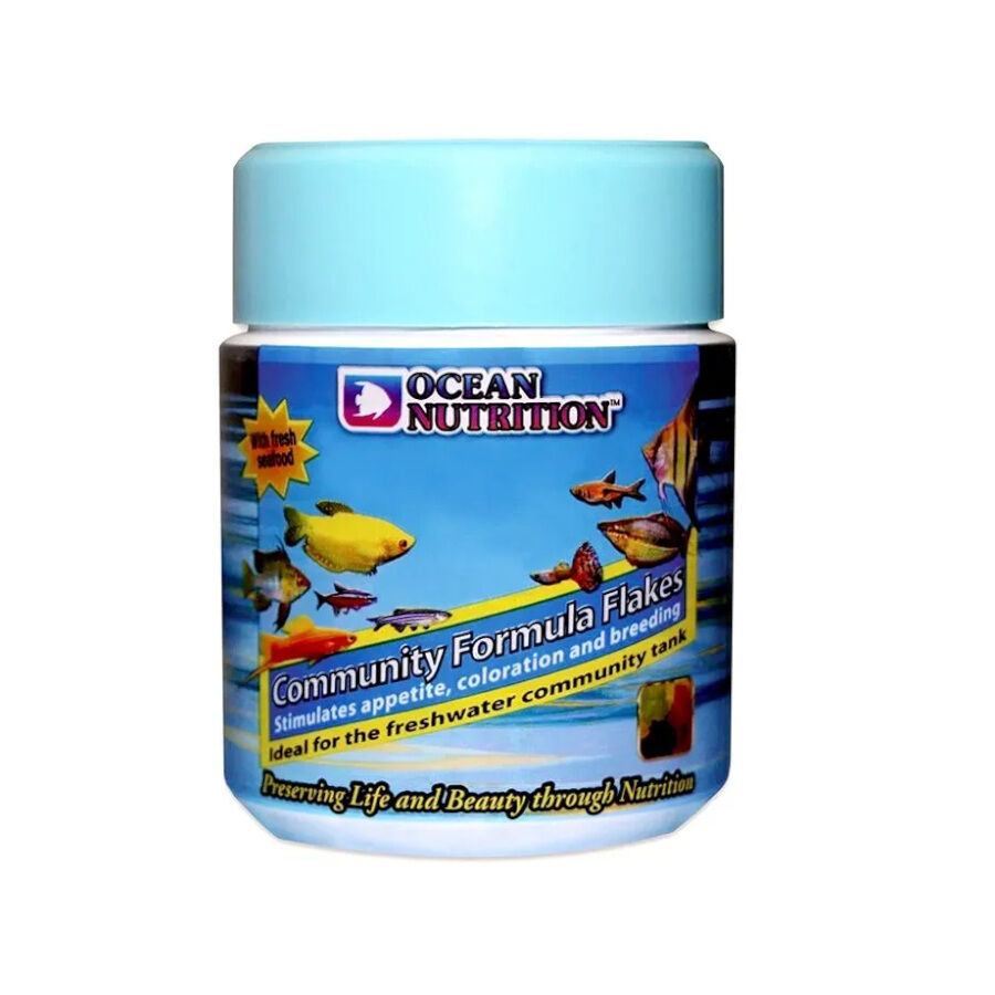 Ocean Nutrition Community Formula Flakes para peixes de &aacute;gua doce, , large Imagem n&uacute;mero 1