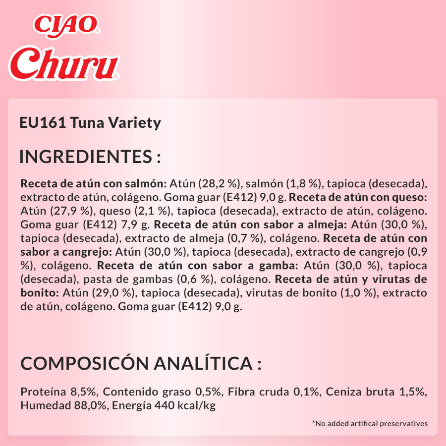 60 saquetas x 14 g Churu Variedades de Atum Snack L&iacute;quido para gatos, , large Imagem n&uacute;mero 8