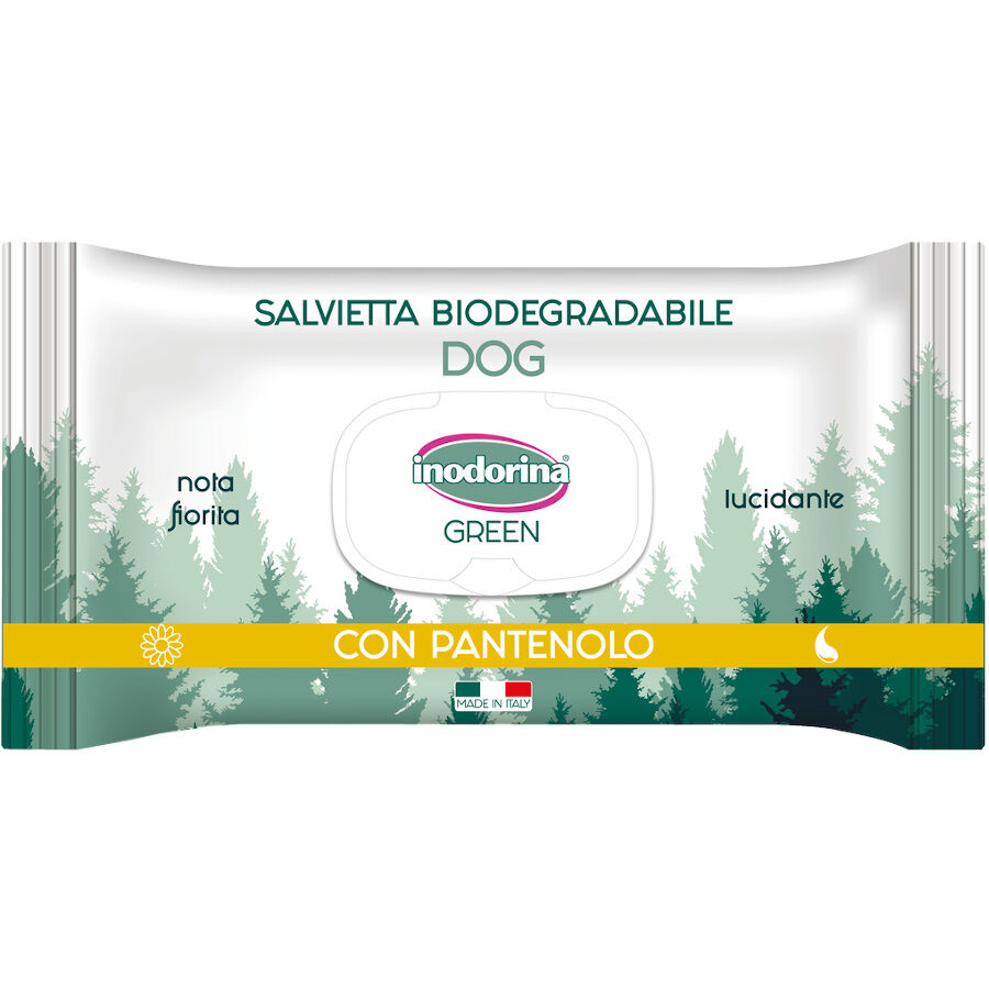 Inodorina Green Toalhitas H&uacute;midas para c&atilde;es, , large Imagem n&uacute;mero 1