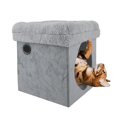 All For Paws Lamb Cama 2 em 1 Cinzenta para gatos