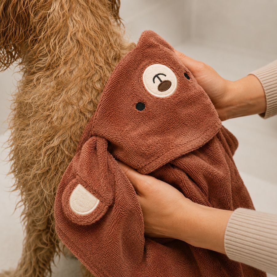 Bloob Teddy Roup&atilde;o de Banho Castanho para c&atilde;es, , large Imagem n&uacute;mero 4
