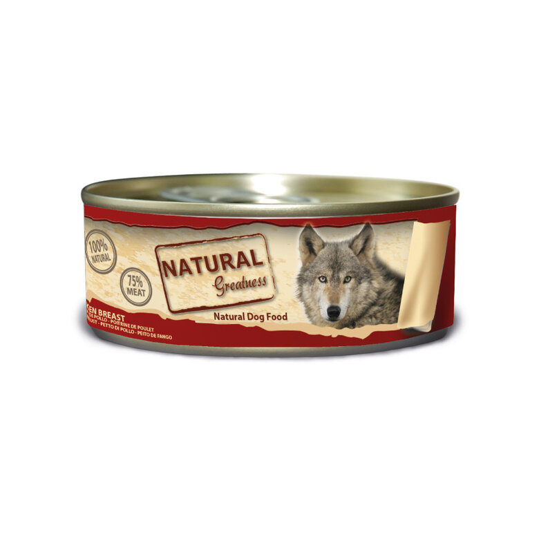 156 g Natural Greatness Peito de Frango em lata para cães ,  Imagem número 1 156 g Natural Greatness Peito de Frango em lata para cães , , large Imagem número 1