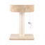 Leeby Tigrou arranhador com cama e brinquedo bege para gatos, , large Indicador imagem número 3