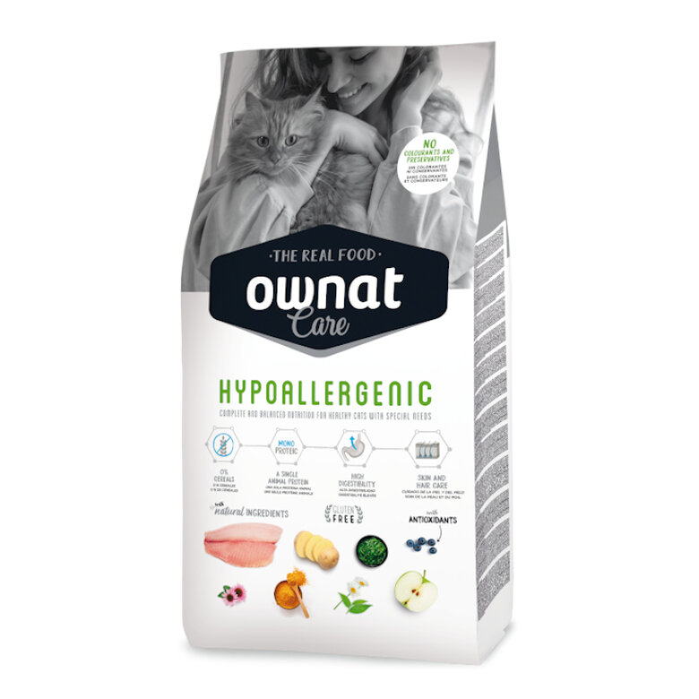 3 kg Ownat Care Hipoalergénico ração para gatos,  Imagem número 1 3 kg Ownat Care Hipoalergénico ração para gatos, , large Imagem número 1