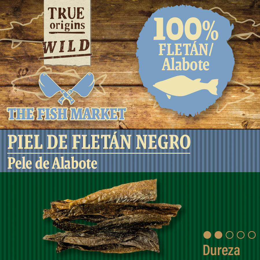 70 g. True Origins Piel Flet&aacute;n Negro Snack para perros, , large Imagem n&uacute;mero 4