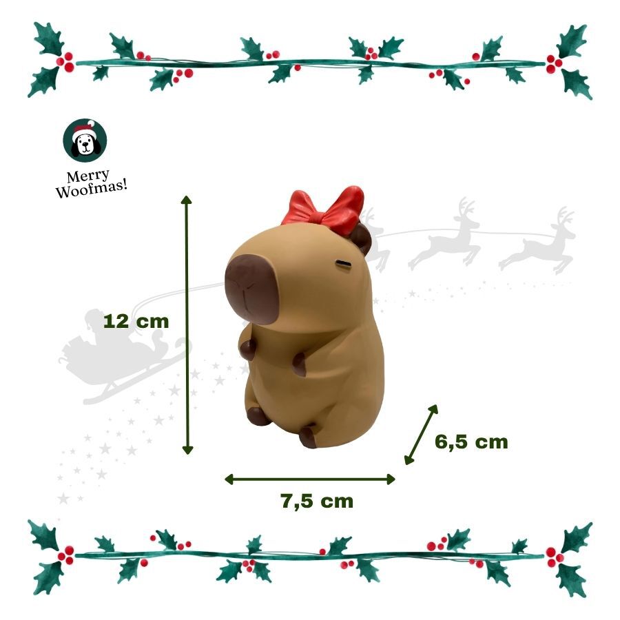 Wonder Christmas Capivara L&aacute;tex Peluche para c&atilde;es, , large Imagem n&uacute;mero 3