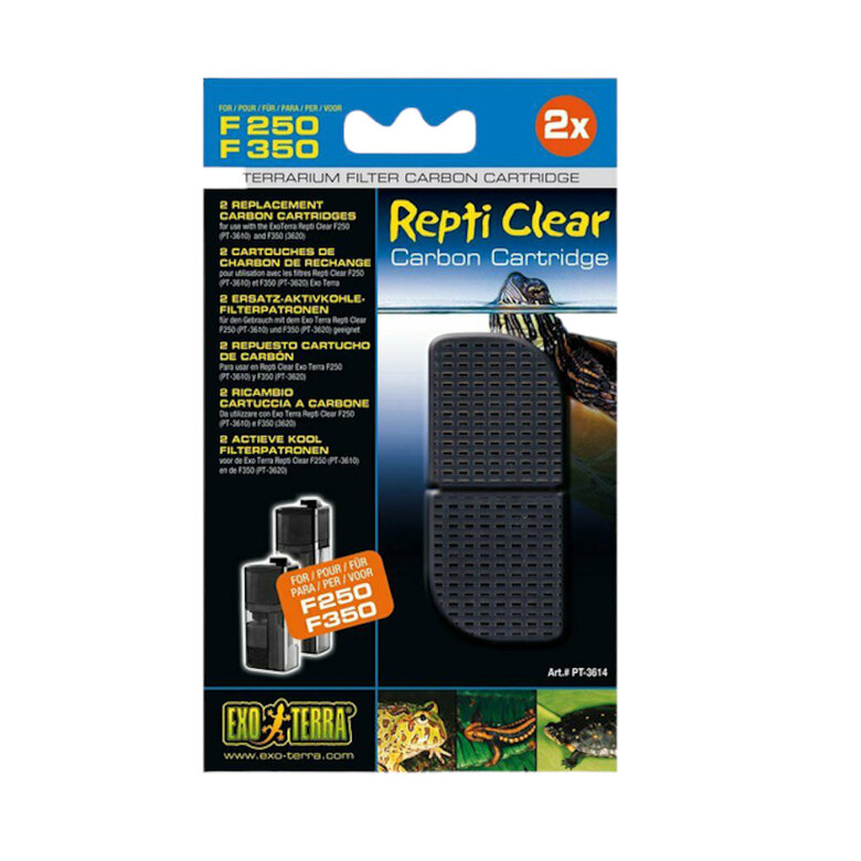 Exo terra Esponja de Carvão de Recarga filtro Reptil Clear F250/F350 para terrários,  Imagem número 1 Exo terra Esponja de Carvão de Recarga filtro Reptil Clear F250/F350 para terrários, , large Imagem número 1