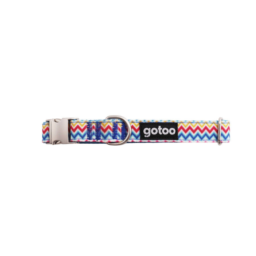 Gotoo Coleira estampada colorida para c&atilde;es, , large Imagem n&uacute;mero 1