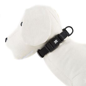 TK-Pet Neo Classic Coleira de Nylon Preta para cães