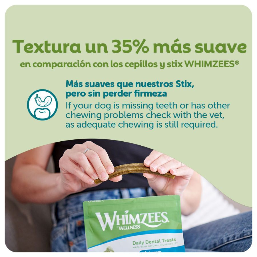 56 sticks Whimzees Soft Value Bags XS Dental Snacks para c&atilde;es, , large Imagem n&uacute;mero 3
