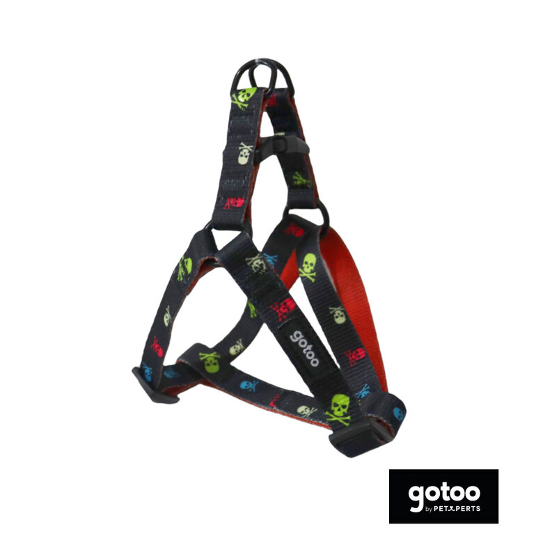 Gotoo Peitoral estampado cinza para cães,  Imagem número 2 Gotoo Peitoral estampado cinza para cães, , large Imagem número 2