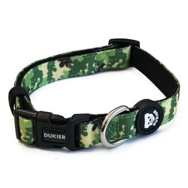 Dukier Camo Coleira com estampado de camuflagem para cães
