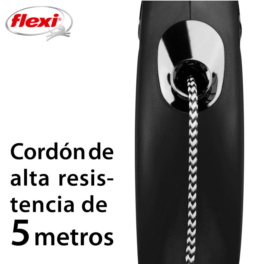 Flexi New Classic&nbsp;Trela extens&iacute;vel com cord&atilde;o preto para c&atilde;es, , large Imagem n&uacute;mero 3