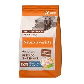 Nature's Variety Healthy Grains Adult Medium Maxi Peixe Branco ração para cães