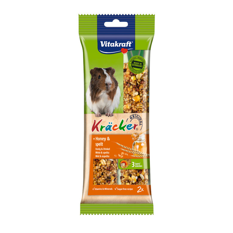 2 sticks Vitakraft Kräcker Barras Mel para porquinhos-da-índia,  Imagem número 1 2 sticks Vitakraft Kräcker Barras Mel para porquinhos-da-índia, , large Imagem número 1