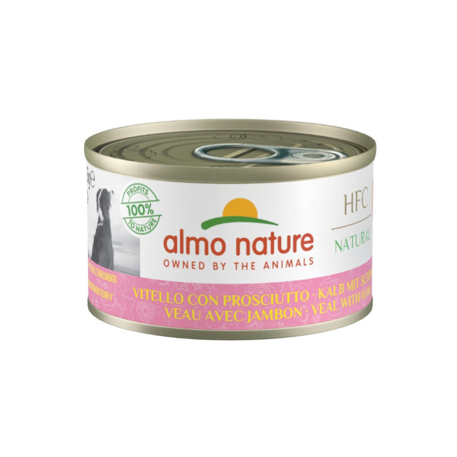 95 g Almo Nature HFC Vitela e Presunto lata para c&atilde;es, , large Imagem n&uacute;mero 1
