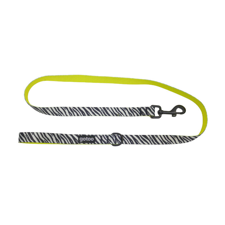 Gotoo Trela estampada zebra para cães,  Imagem número 1 Gotoo Trela estampada zebra para cães, , large Imagem número 1