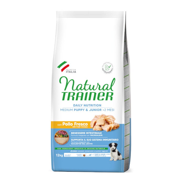 3 kg Natural Trainer Puppy & Junior Medium Ração de frango para cachorros,  Imagem número 1 3 kg Natural Trainer Puppy & Junior Medium Ração de frango para cachorros, , large Imagem número 1