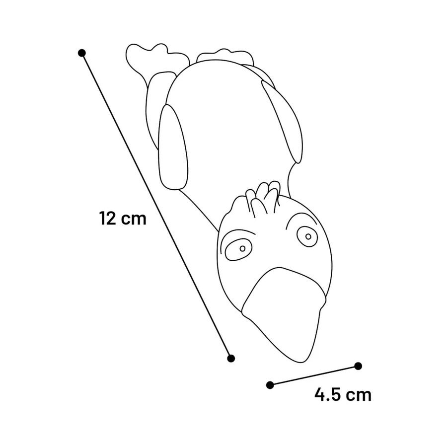 Flamingo Sky Dive L&aacute;tex brinquedo para c&atilde;es, , large Imagem n&uacute;mero 8