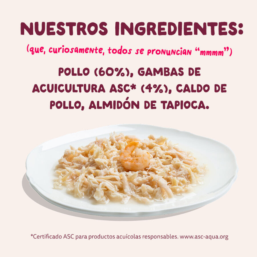 70 g Edgard & Cooper Filetes de Pollo y Gambas Lata para gatos, , large Imagem n&uacute;mero 6