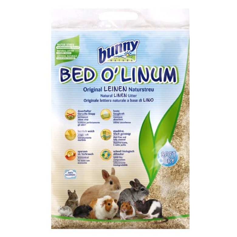 higiene_pequenas_mascotas_bunny_lecho_lino_BUN16018 Imagem número 1 Bunny lecho de lino para roedores Imagem número 1