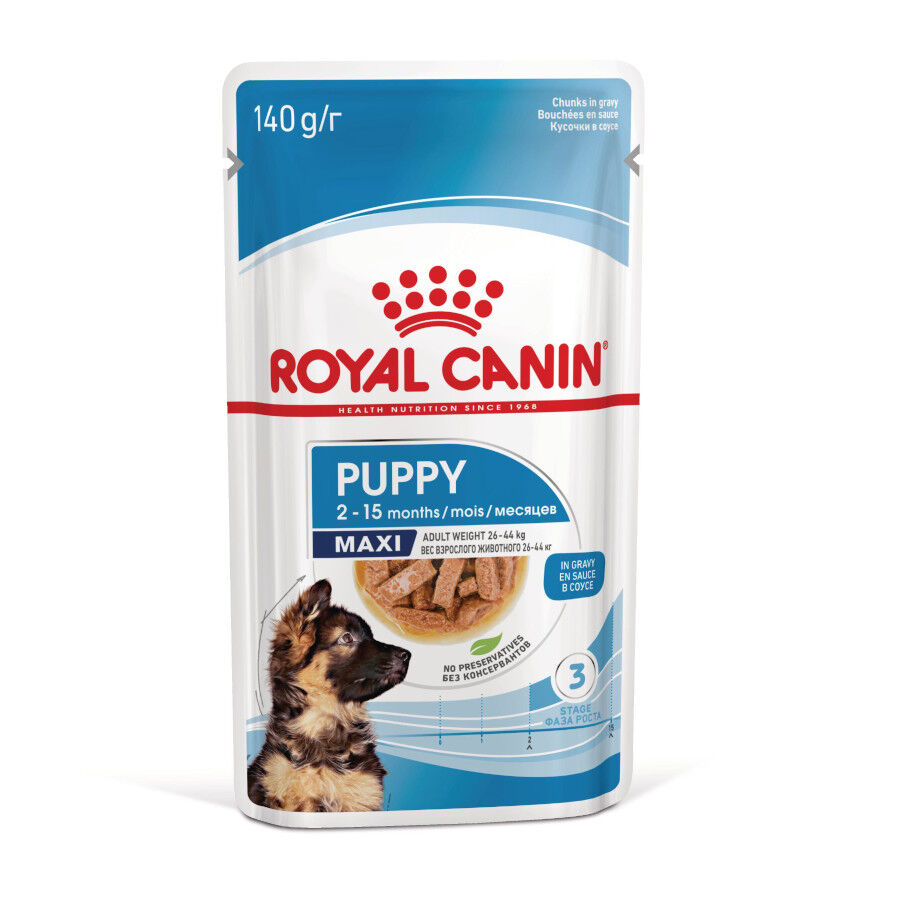 140 g Royal Canin Maxi Puppy Alimento h&uacute;mido para c&atilde;es, , large Imagem n&uacute;mero 1