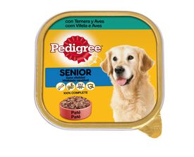 Pedigree Vitela e Aves Terrina em Patê para Cães Sénior