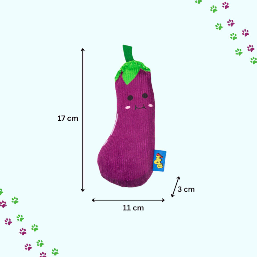 BAM! Peluche Beringela com catnip para gatos, , large Imagem n&uacute;mero 3