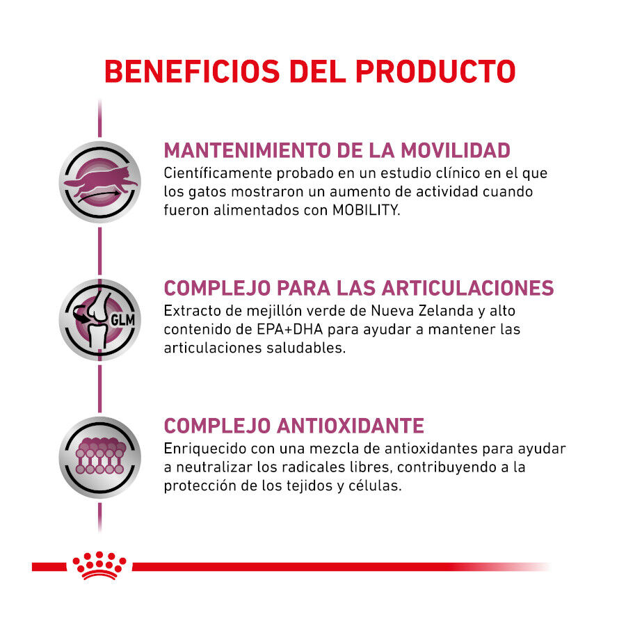 2 kg Royal Canin Veterinary Mobility ra&ccedil;&atilde;o para gatos, , large Imagem n&uacute;mero 4