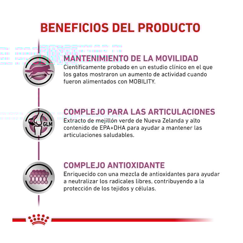 2 kg Royal Canin Veterinary Mobility ração para gatos,  Imagem número 4 2 kg Royal Canin Veterinary Mobility ração para gatos, , large Imagem número 4