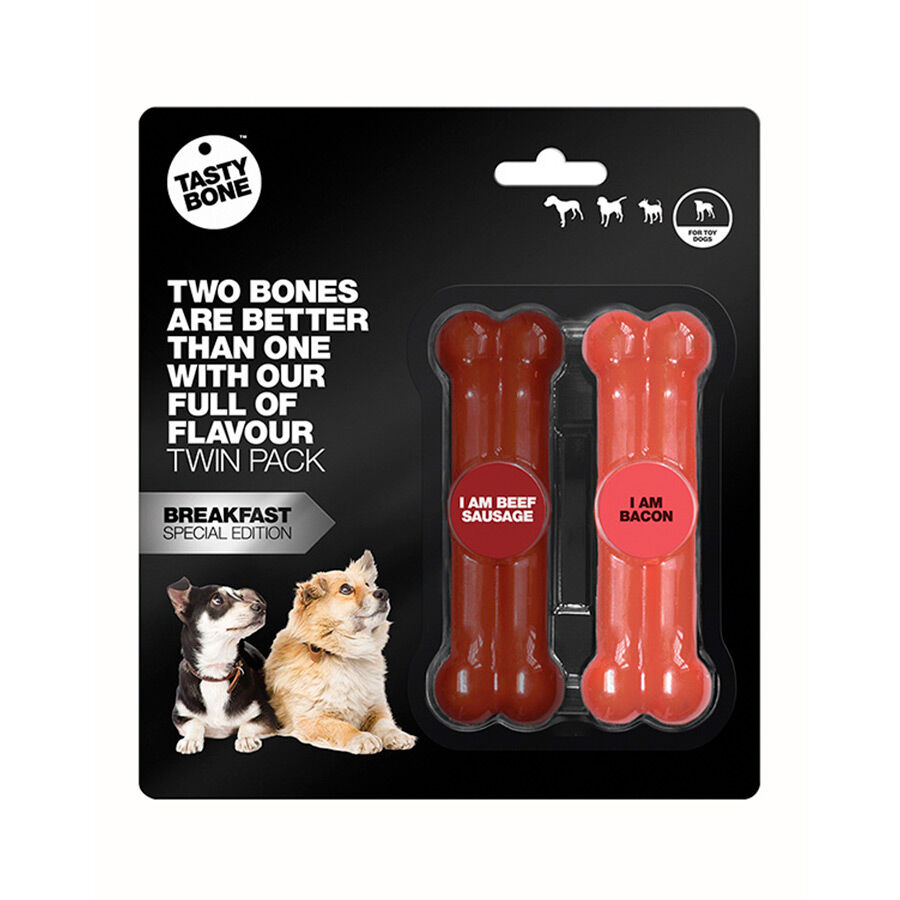 Tastybone Mordedor Salsicha e Bacon para c&atilde;es de ra&ccedil;as pequenas , , large Imagem n&uacute;mero 1