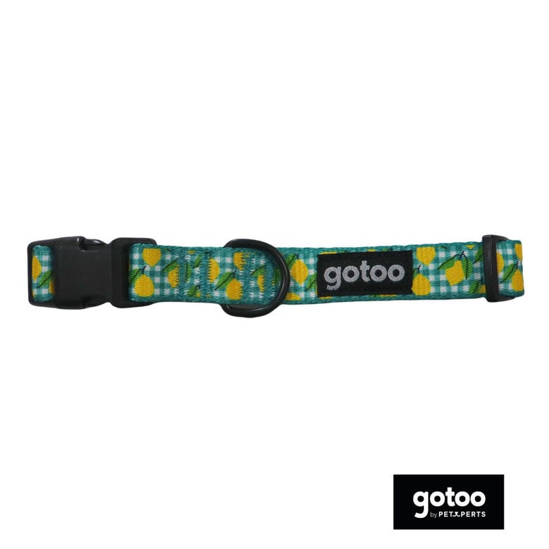 Gotoo Coleira estampada amarela para cães,  Imagem número 2 Gotoo Coleira estampada amarela para cães, , large Imagem número 2