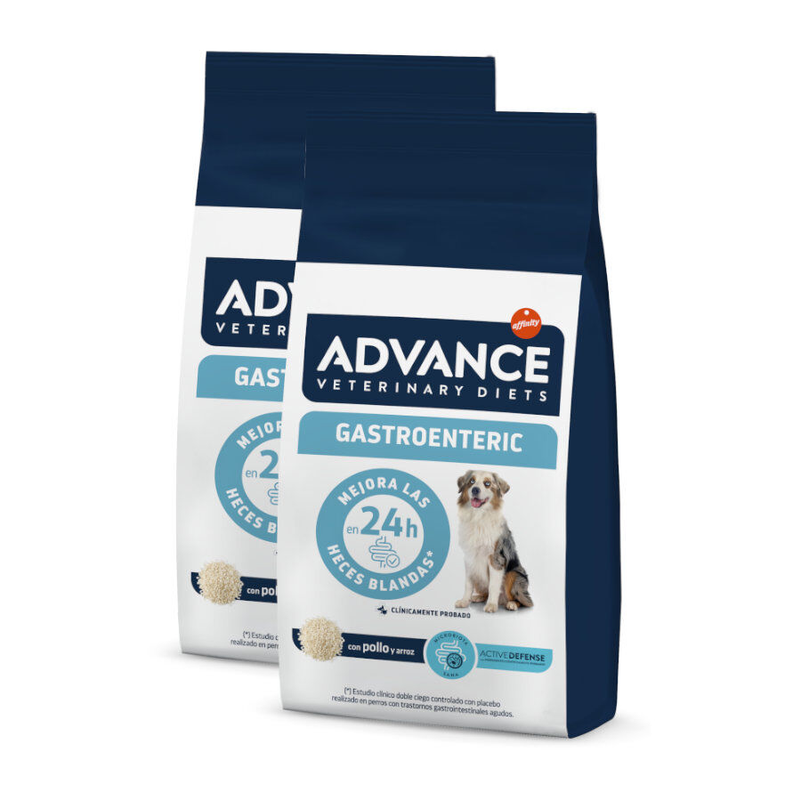 2 x 12 kg Advance Veterinary Diets Gastroenteric ra&ccedil;&atilde;o para c&atilde;es Pack poupan&ccedil;a!, , large Imagem n&uacute;mero 1