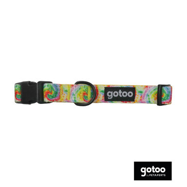 Gotoo Coleira estampada tie die para cães