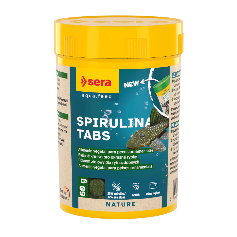 Sera Spirulina Tabs Nature alimento para peces Imagem n&uacute;mero 1