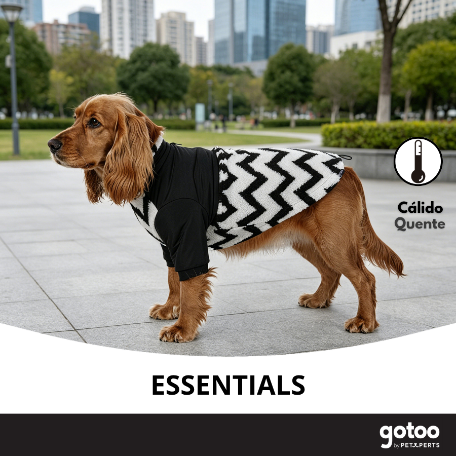 Gotoo Casaco com Padr&atilde;o Zigzag para c&atilde;es, , large Imagem n&uacute;mero 6