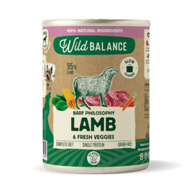Wild Balance comida h&uacute;mida BARF natural de borrego para c&atilde;es