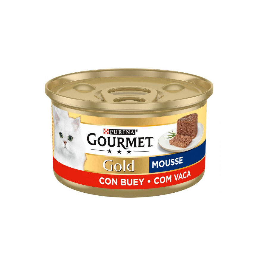85 g Gourmet Gold Mousse de Carne de Vaca em lata para gatos, , large Imagem n&uacute;mero 1