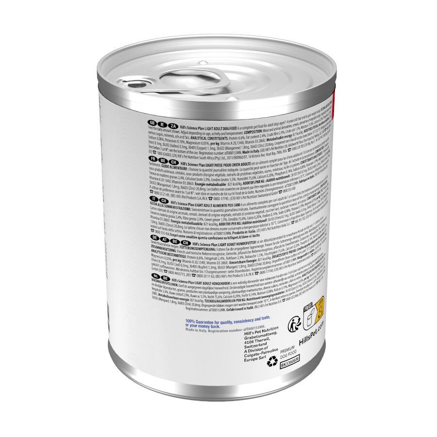 370 g Hill's Adult Light Frango em lata, , large Imagem n&uacute;mero 8