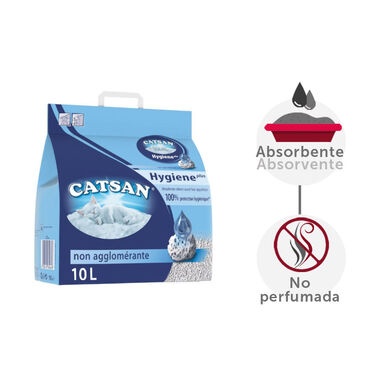 Catsan Hygiene Plus areia de quartzo para gatos